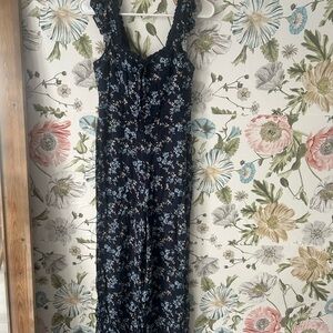 Floral Sleeveless Jumpsuit